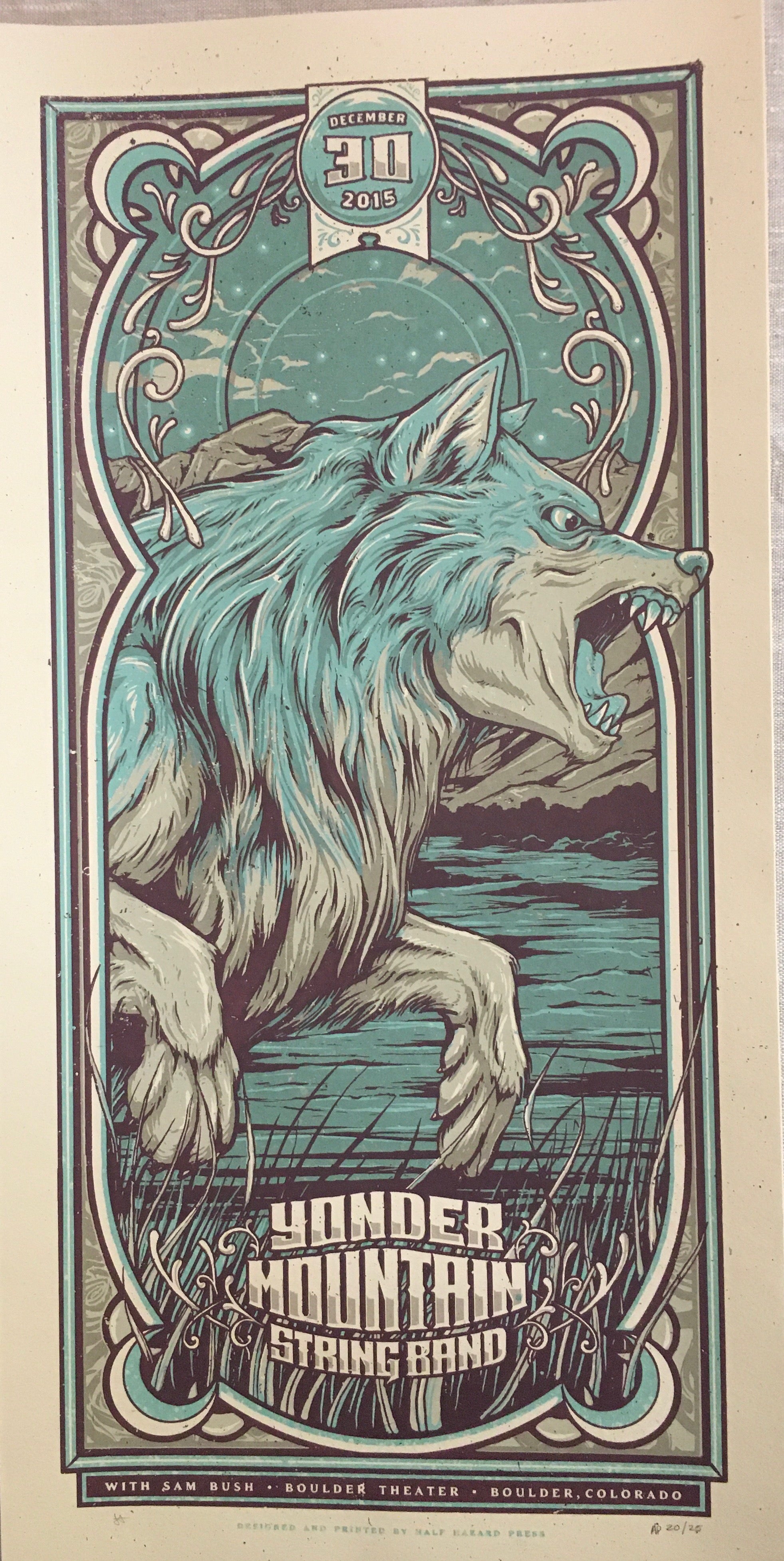 2015-2016 NYE Run Boulder Theater Full Set (4 posters)- 12/30/15 to 1/2/16 Posters