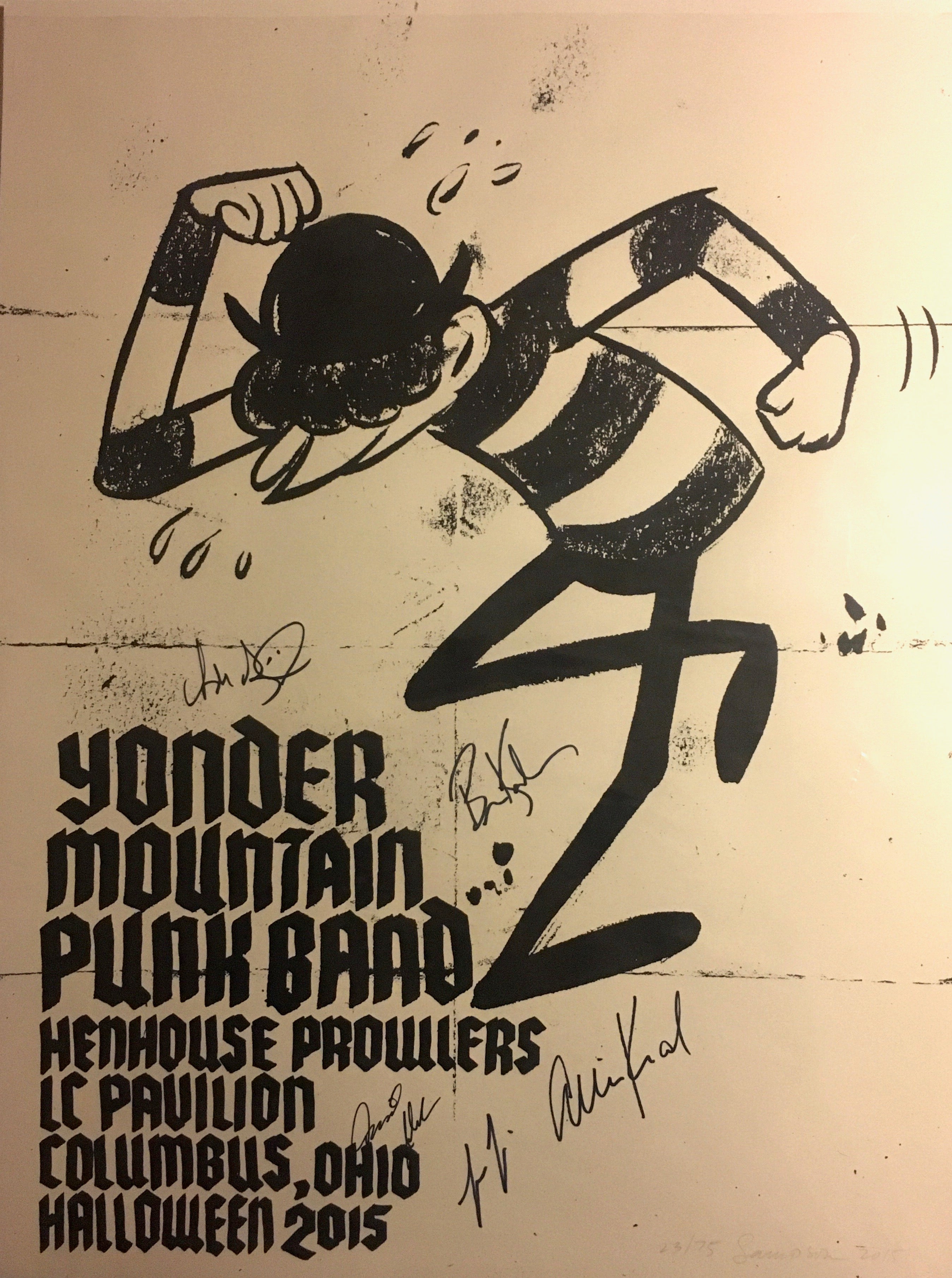 2015 Halloween Yonder Mountain Punk Band - signed and unsigned