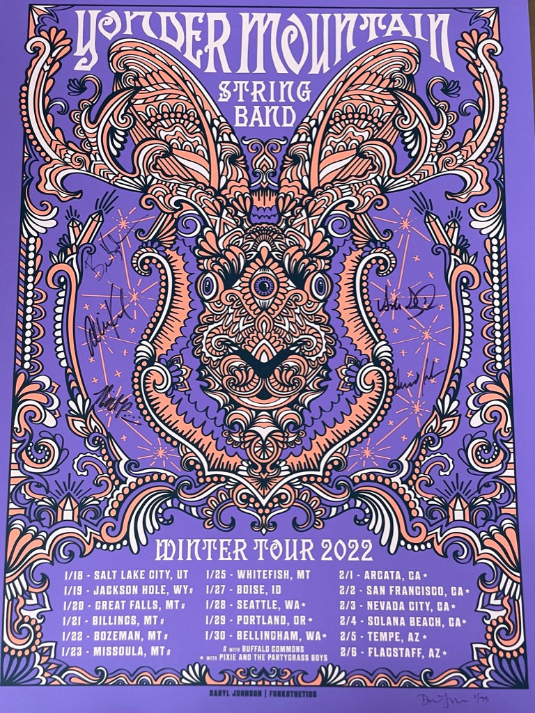 2022 limited Edition Winter Tour Poster (Non Foil)