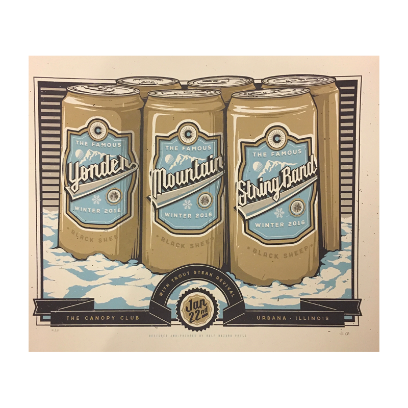 2016 January 22 Canopy Club Poster w/ Trout Steak