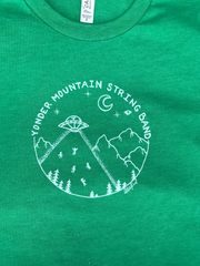 Hand-Drawn Allie Kral Design Adult T-Shirt (green)
